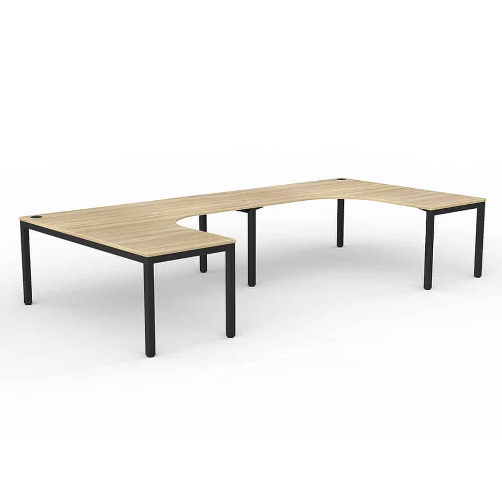 Arc50 Corner Office L-Shaped Workstation - 2 Person