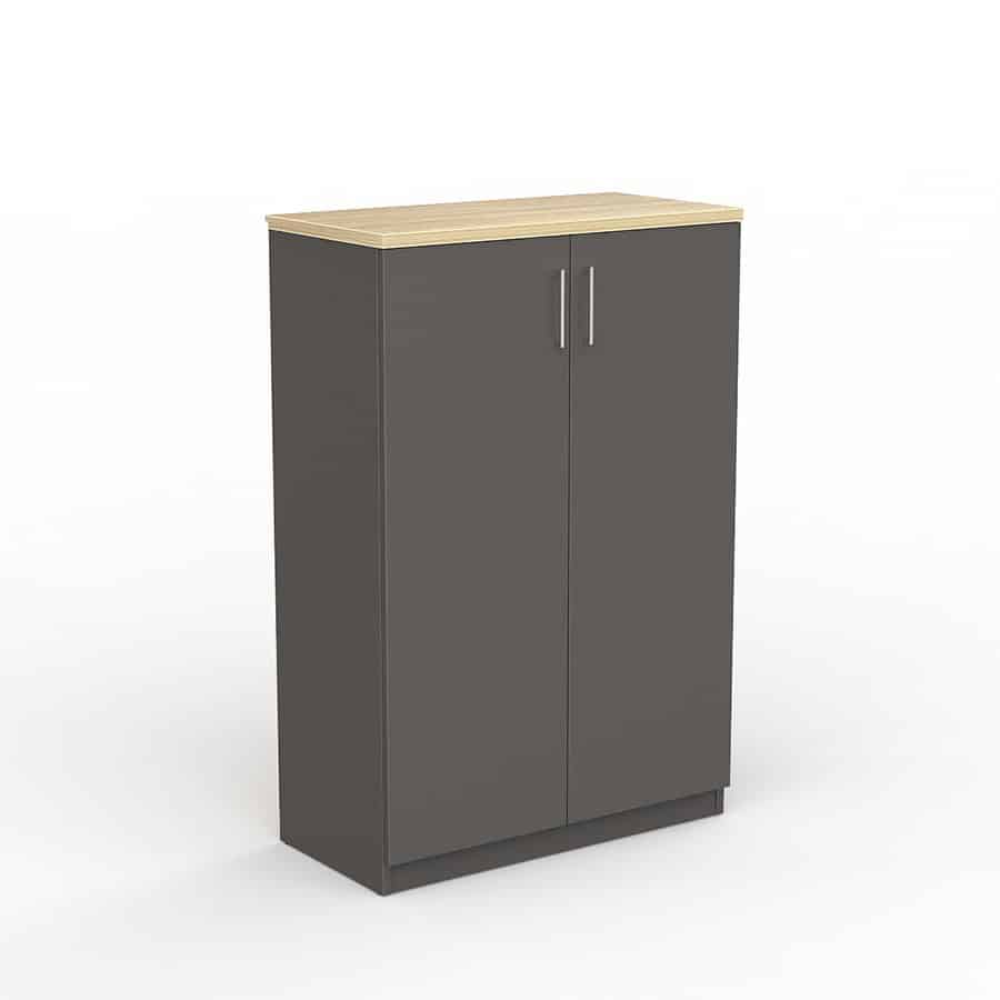 Network Swing Door Storage Cupboard - Melamine