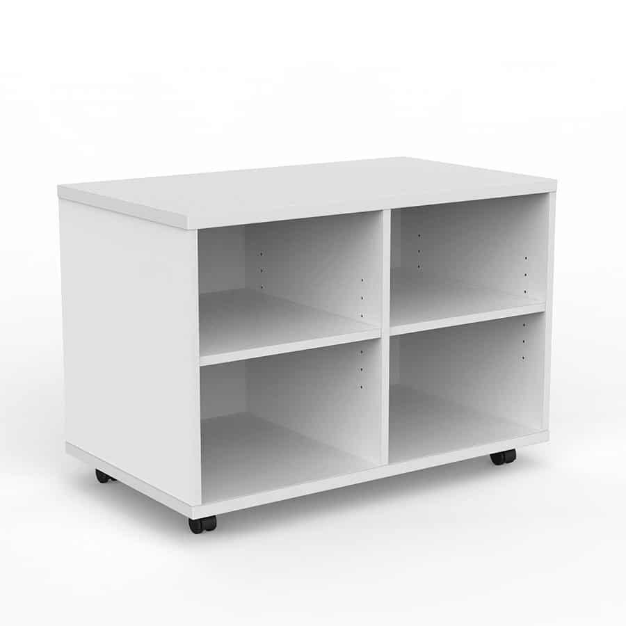 Network Mobile Pedestal Bookcase Caddy Unit - Melamine