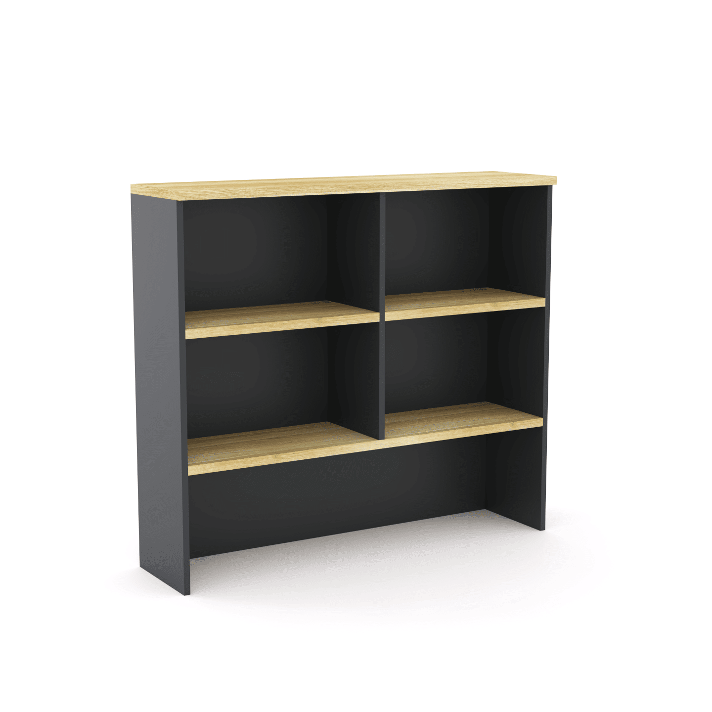 Network Desk Storage Bookcase Hutch - Melamine