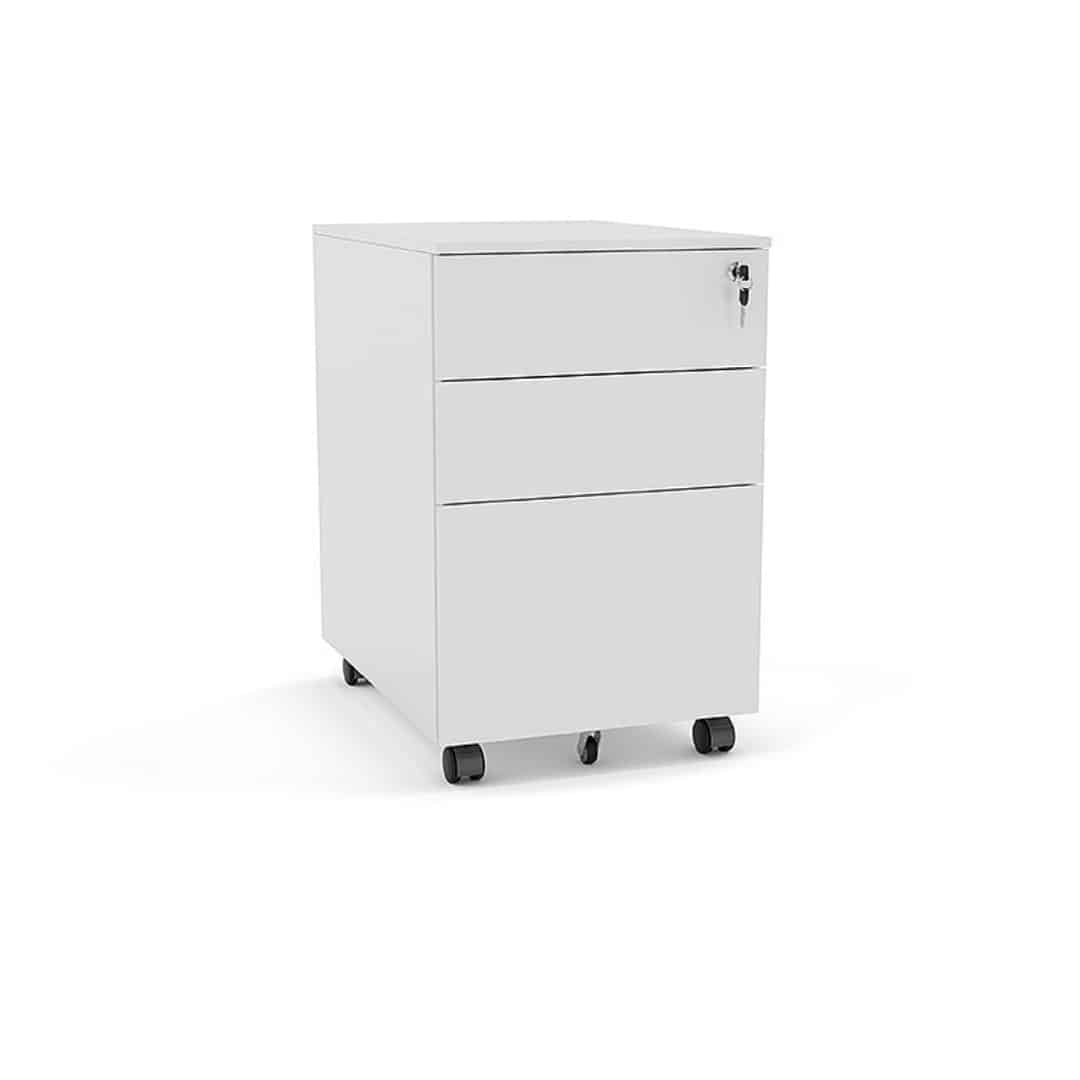 Network Mobile Pedestal Unit - Powder coat Steel - Box Box File