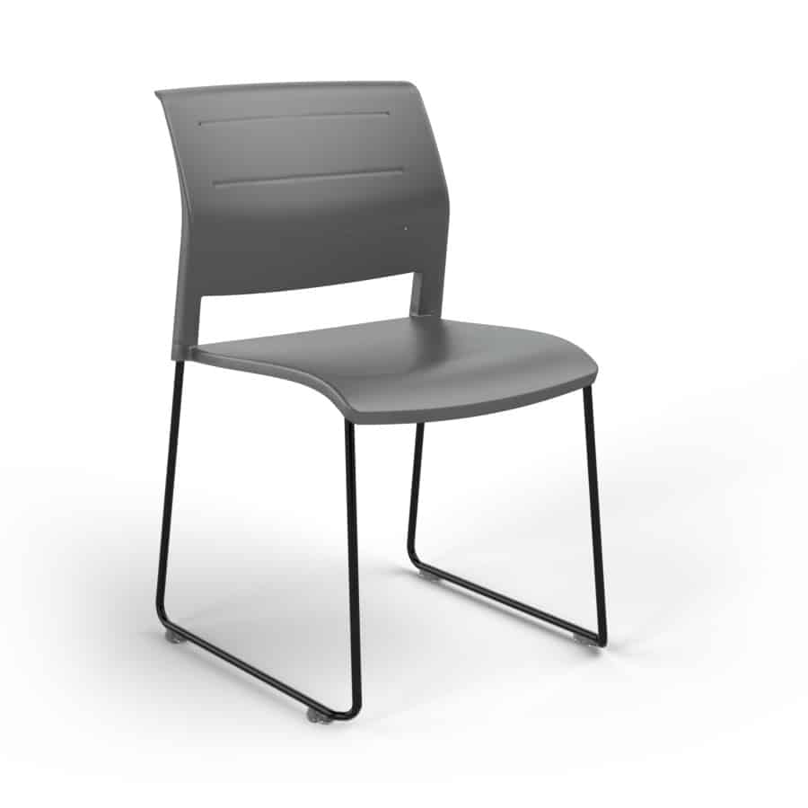 Breakout Stacking Chair - Sled-Base - Unupholstered