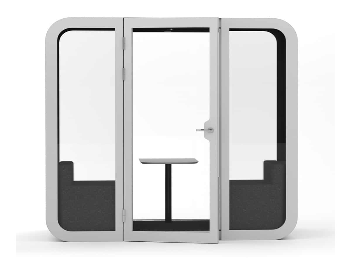 SiloPod – Soundproof Office Meeting Booth - 2 Person Pods - White
