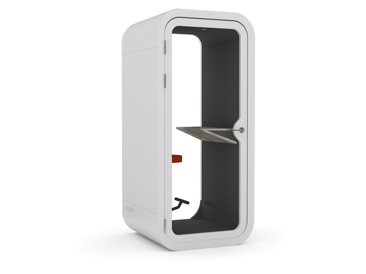 SiloPod – Soundproof Office Phone Booth & Pods - Single User - White
